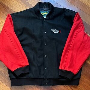 Vintage Black and Red Canada’s Metal Men's Wool Varsity Jacket 3XL
